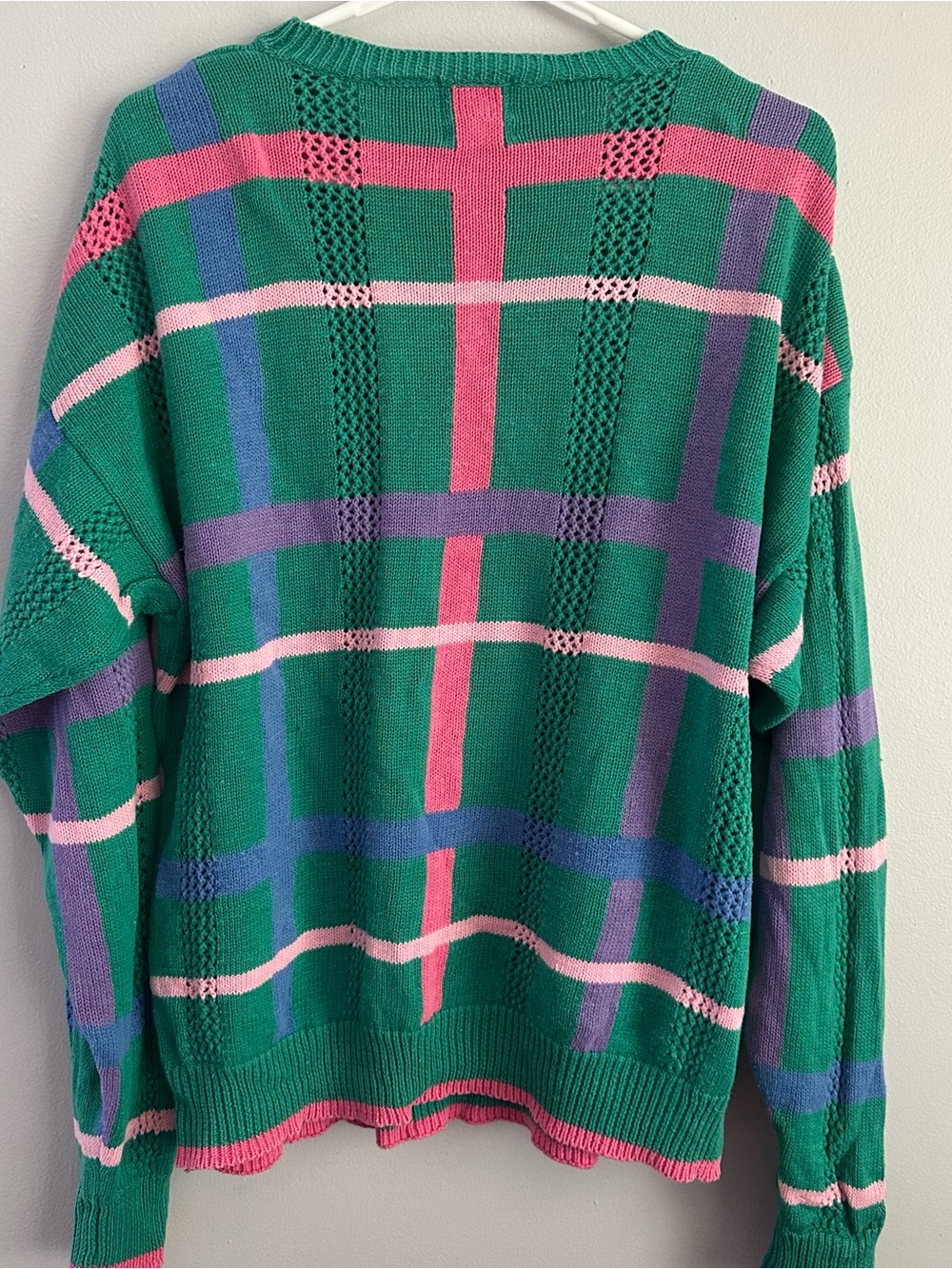 Vintage XL LL Sport hand loomed knit sweater womens men’s united - Picture 5 of 8